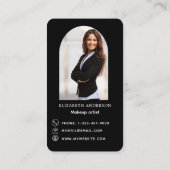 Foto für das Schwarze Logo - Qr-Code für soziale M Visitenkarte (Rückseite)