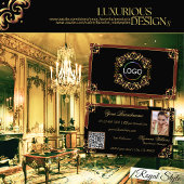 Foto für das Schwarzweiß-Gold-Logo und QR-Code Visitenkarte