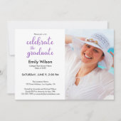 Foto für das Skriptmuster der Graduierungspartei Einladung (Vorderseite)