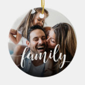 Foto für das Überlagern von Familienskripten Keramik Ornament (Vorne)