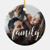 Foto für das Überlagern von Familienskripten Keramik Ornament (Hinten)