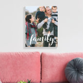 Foto für das Überlagern von Familienskripten Leinwanddruck (Insitu (Wohnzimmer))