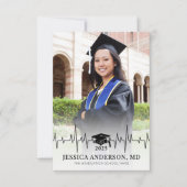 Foto für den Abschluss in der Medizinschule Ankündigung (Vorderseite)