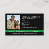 Foto für den Agent an den benutzerdefinierten Gren Visitenkarte (Vorderseite)