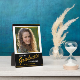 Foto für den benutzerdefinierten Black Gold-Abschl Fotoplatte