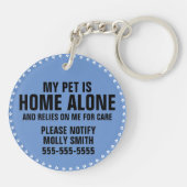 Foto für den benutzerdefinierten ICE-Sicherheitswa Schlüsselanhänger (Rückseite)