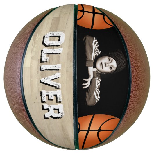 Foto für den benutzerdefinierten Player Name Holzf Basketball (Vertikal)