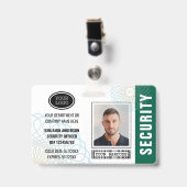 Foto für den benutzerdefinierten Sicherheitsbeauft Ausweis (Vorderseite mit Clip)