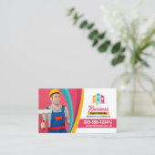 Foto für den beruflichen Maler Visitenkarte (Stehend Vorderseite)