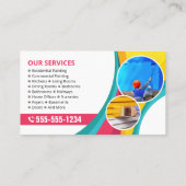 Foto für den beruflichen Maler Visitenkarte (Rückseite)