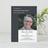 Foto für den Bestattungsdienst Einladung (Stehend Vorderseite)