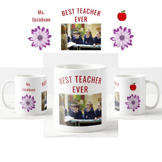 Foto für den besten Lehrer je Lehrer Kaffeetasse