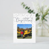 Foto für den ersten Einzelflug im Luftverkehr Postkarte (Stehend Vorderseite)