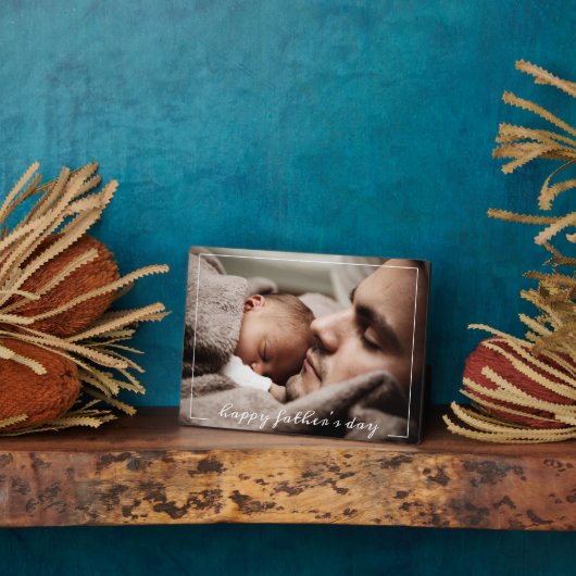 Foto für den ersten Vatertag Fotoplatte (Seite)