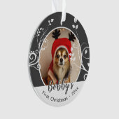 Foto für den ersten Welpenhühner Ornament (Vorderseite)