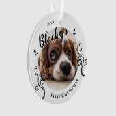 Foto für den ersten Welpenhühner Ornament (Vorderseite)