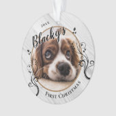 Foto für den ersten Welpenhühner Ornament (Vorderseite)