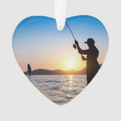 Foto für den Fischfang Ornament (Vorderseite)