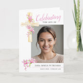 Foto für den Gedenkservice orchid Programm (Vorderseite)