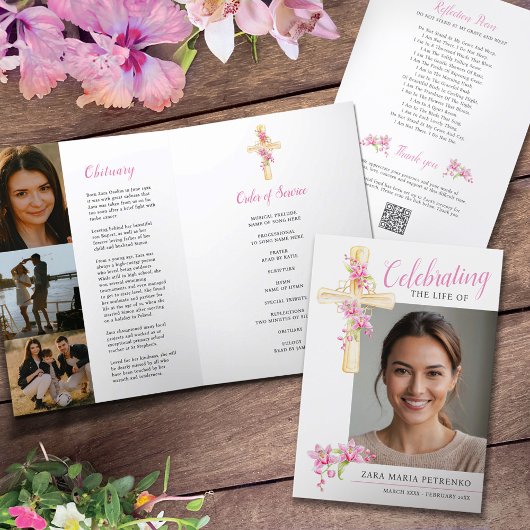 Foto für den Gedenkservice orchid Programm