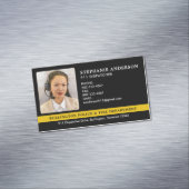 Foto für den gezielten Rücktransport 911 Polizeino Magnetische Visitenkarte (Beispiel)