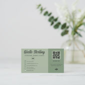 Foto für den grünen QR Code Visitenkarte (Stehend Vorderseite)