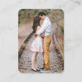 Foto für den Hochzeitsstichtag QR Code - Registry- Begleitkarte (Rückseite)