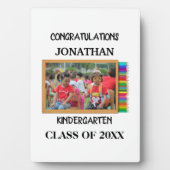 Foto für den Kindergartenabsolventen Fotoplatte (Vorderseite)