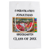 Foto für den Kindergartenabsolventen Mittlere Geschenktüte (Vorderseite)