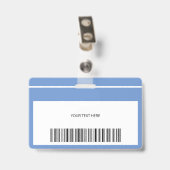 Foto für den Mitarbeiternamen Logo-Barcode Ausweis (Rückseite mit Clip)