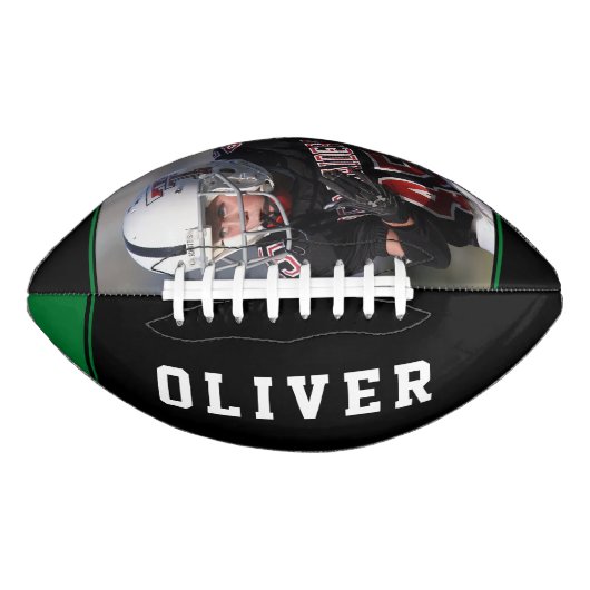 Foto für den Namen des Spielers in der grünen schw Football (Vorderseite)