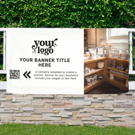 Foto für den neuen QR-Code in Schwarz und Weiß Banner