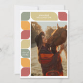 Foto für den Retro-Rahmen mit roter Geometrie 2022 Ankündigung (Vorderseite)