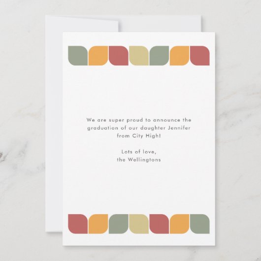 Foto für den Retro-Rahmen mit roter Geometrie 2022 Ankündigung (Rückseite)