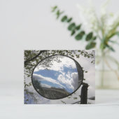 Foto für den Rückspiegel von Motorrädern Postkarte (Stehend Vorderseite)
