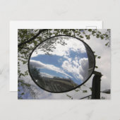 Foto für den Rückspiegel von Motorrädern Postkarte (Vorne/Hinten)