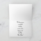 Foto für den Schneeballzaun Feiertagskarte (Innenseite)