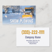 Foto für den Schneepflug und den Abholservice von Visitenkarte (Vorne/Hinten)