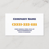 Foto für den Schneepflug und den Abholservice von Visitenkarte (Rückseite)