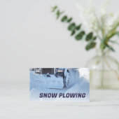 Foto für den Schneepflug und den Abholservice von Visitenkarte (Stehend Vorderseite)