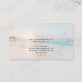 Foto für den Strand von Armbändern mit Logos Visitenkarte (Rückseite)