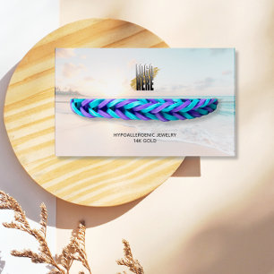 Foto für den Strand von Armbändern mit Logos Visitenkarte