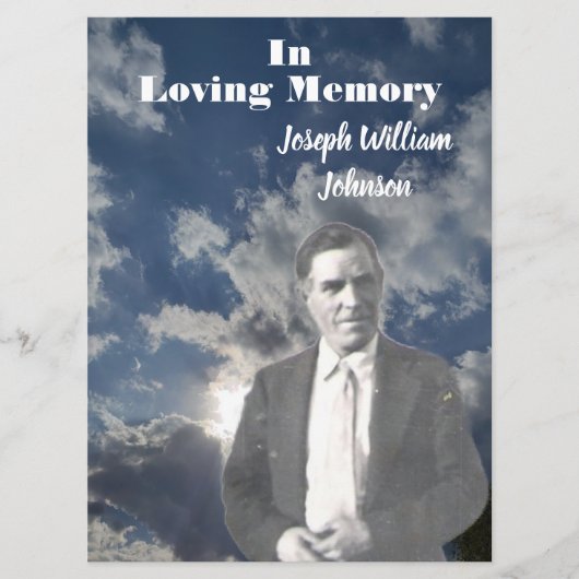 Foto für den Sun- und Clouds-Gedächtnisdienst | Ko Programm (Vorderseite)