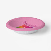Foto für den Textnamen Bildskript rosa Vorlage Pappteller (Gewinkelt)