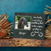 Foto für den Verlust von Pferden Fotoplatte (Seite)