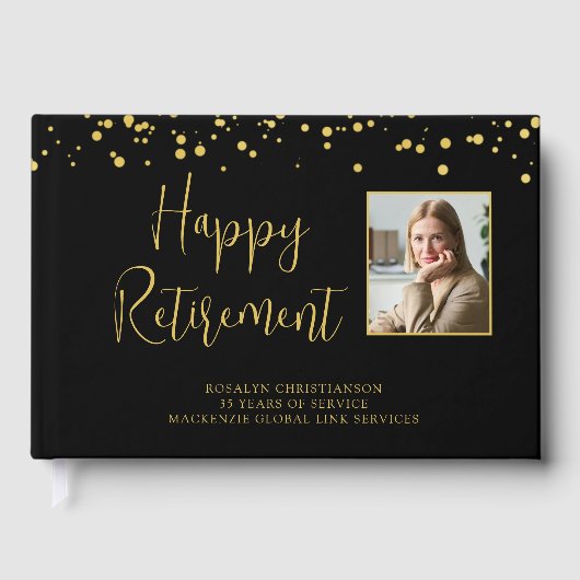 Foto für die Altersvorsorge Handgeschriebenes Skri Gästebuch (Vorderseite)