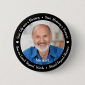 Foto für die Beerdigung Button (Vorderseite)