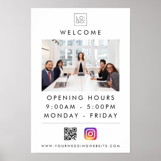 Foto für die Begrüßung von Firmenlogos am benutzer Poster (Vorne)