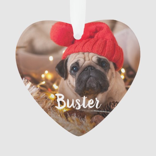 Foto für die benutzerdefinierte Beschriftung Ornament (Vorderseite)