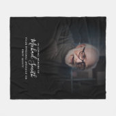 Foto für die benutzerdefinierte Textmemorialisieru Fleecedecke (Vorderseite (Horizontal))